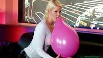 Blow2Pop pink promotional balloon
