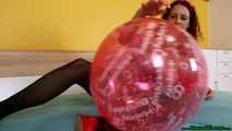 sexy highheel and feet popping *thai balloons*