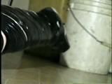TINY TINA MUMMY WRAPPED WITH PLASTIC & ELECTRICAL TAPE (D31-15)