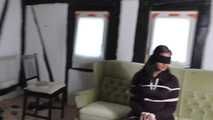 Jasmin roped on couch 2/2