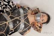 Elvina and Xenia - Elvina is tied, packed, gagged, tickled and joined to Xenia