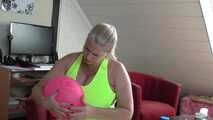  mein neuer Gymnastik Ball