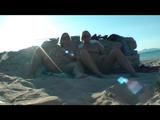 Nude girls are smoking