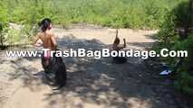 Dana and La Pulya - Bag racing in trash bags only (video)