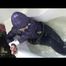 03:00 Min. video with Nina tied and gagged in a shiny nylon downjacket