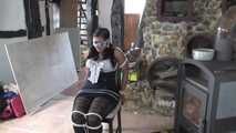 Jasmin roped on chair 2/2