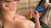 topless and oily handpump2pop seven balloons