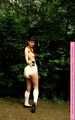 Outside in the woods, enjoying my superthick diaper