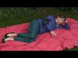 Get 2 Archive Videos with 2 women enjoying her Shiny Nylon Rainwear