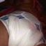 I love this bright white diaper