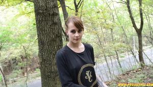 139002 Linda Ray Posing And Peeing In The Forest