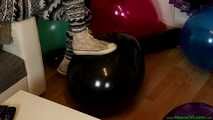 stomping with sneakers in my living room