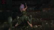 GoL Anime pink hair slave fucked by goblin gang