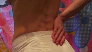 I love this bright white diaper