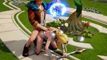 3D blonde teen LoL Lux fantasy sex and facial