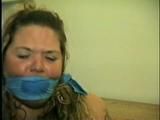 BBW MICHELLE IS MOUTH STUFFED, OTM GAGGED, WRITES K1DNAP NOTE WITH HANDS TIED, MAKES RANSOM CALL (D50-11)