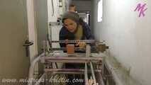Clip #008 Feeding my pigs—the mixed group #humanpig in the real #barn