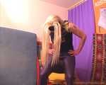 Stefanie's Domination and Facemassage in leather 