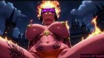 Gol Hot Bikini Demon Girl Dark Castle Nude