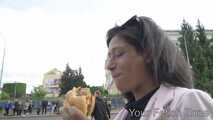 A drinking girl with foreign roots