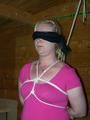 Tied in the summerhouse pics