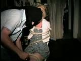38 Yr OLD CASHIER GETS TIED TO CHAIR, CLEAVE GAGGED AND TOE TIED (D40-7)