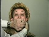 44 Yr OLD HOUSEKEEPER SUCKS & SMELLS HER OWN TOES, LICKS HER WRISTS, STUFFS & HANDGAGS HER OWN MOUTH & IS TIGHTLY BOUND & CLEAVE GAGGED ON BED (D50-2)