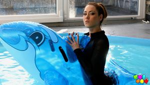 721 A little bit fun with a dolphin