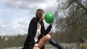 Yvette public upskirt