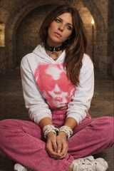 Brunette Cuffed And Slavecollar