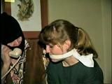 26 Yr OLD BARMAID SALLY DOES RANSOM CALL & IS CLEAVE GAGGED 3 TIMES (D46-4)