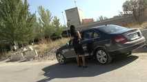 016223 Eve Takes An Emergency Pee In A Drainage Ditch.