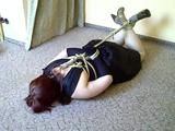 Sandra hogtied 3/4