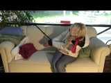 Get 3 Videos with Jenny bound and gagged in shiny nylon Downwear from 2008