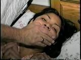 18 Yr OLD AMERICAN INDIAN COLLEGE STUDENT IS MOUTH STUFFED, HANDGAGGED, DUCT TAPE GAGGED, BAREFOOT, TOE TIED UP ON HER DORM ROOM FLOOR (D61-10)