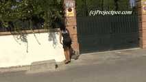 016223 Eve Takes An Emergency Pee In A Drainage Ditch.