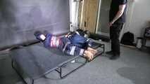 Aiyana and Ms Ungeniert bound and gagged in shiny nylon Rainwear