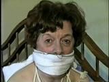 69 YR OLD TIT TIED, ACE BANDAGE, CLEAVE & OTM GAGGED HOSTAGE (D19-5)