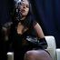 Dark Authority – Intense Solo Smoking Session in glossy gloves