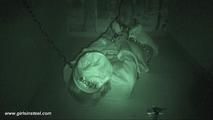 Irina in the cage in heavy steel part 3