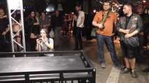 30 Minutes Hogtie Endurance Challenge - Tied in Public - Sexy Blonde tied by Mario !