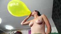 Blow2Pop sitting topless in front of you