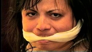 29 Yr OLD FEISTY BBW SHARON GETS MOUTH STUFFED, CLEAVE GAGGED, BAREFOOT WHILE TIED ON THE BED (D69-2)