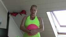 mein neuer Gymnastik Ball