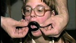 SCHOOL TEACHER, RING-GAGGED & CROTCH-ROPED (D14-11)