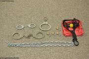 Bondage lover Kelly handcuffed