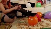 Highheels und Partyballons [zusätzlich Hintergrund-Musik]