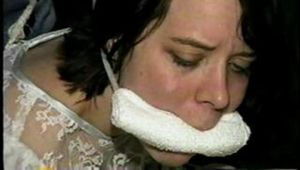 BALL-TIED, CROTCH-ROPED, WASHCLOTH ROPE GAGGED PIPER (D18-10)
