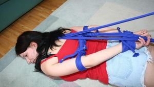 Sabrina hogtied