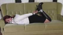 Aurora hogtied in boots 1/2